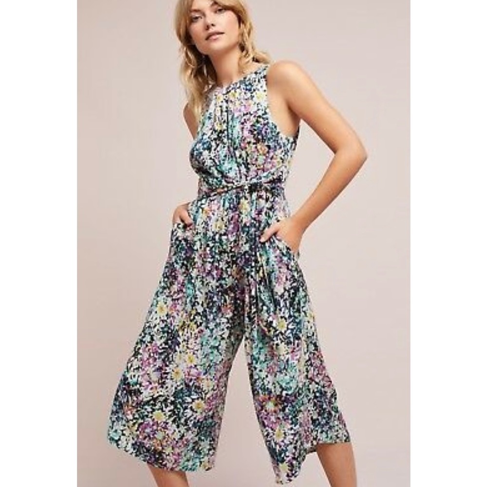 Anthropologie Plenty by Tracy Reese Selena Floral Jumpsuit (M)
